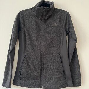 Grey North Face Zip Up Fleece